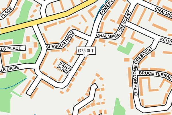 G75 0LT map - OS OpenMap – Local (Ordnance Survey)