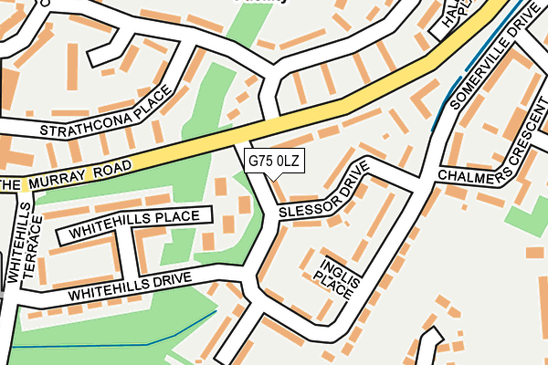 G75 0LZ map - OS OpenMap – Local (Ordnance Survey)