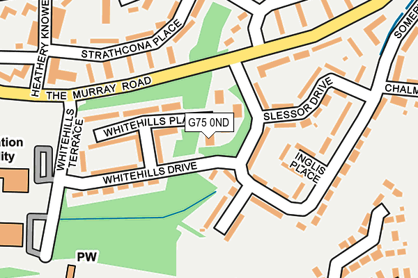 G75 0ND map - OS OpenMap – Local (Ordnance Survey)