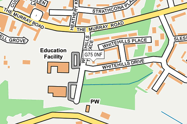 G75 0NF map - OS OpenMap – Local (Ordnance Survey)