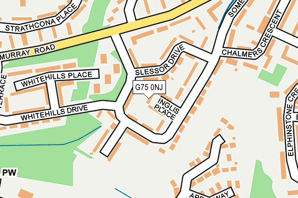 G75 0NJ map - OS OpenMap – Local (Ordnance Survey)