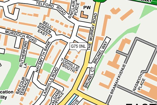 G75 0NL map - OS OpenMap – Local (Ordnance Survey)