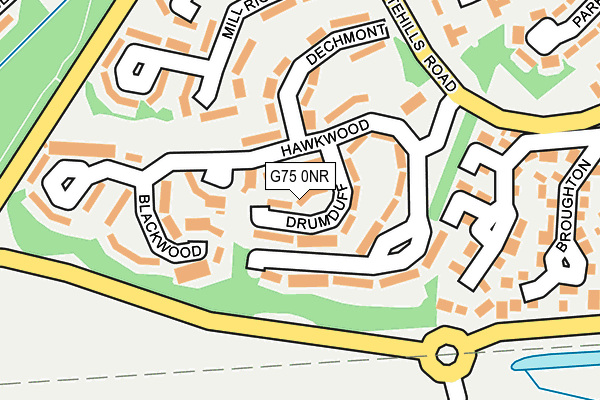 G75 0NR map - OS OpenMap – Local (Ordnance Survey)