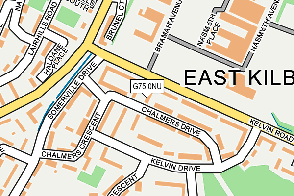 G75 0NU map - OS OpenMap – Local (Ordnance Survey)