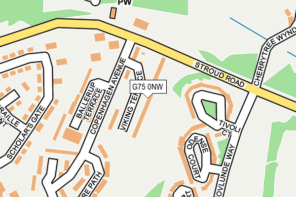 G75 0NW map - OS OpenMap – Local (Ordnance Survey)