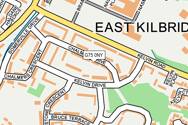 G75 0NY map - OS OpenMap – Local (Ordnance Survey)