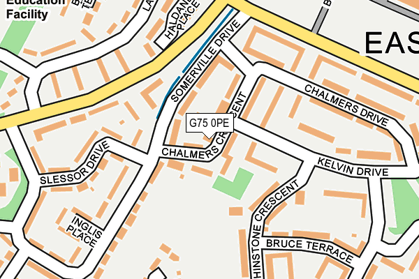 G75 0PE map - OS OpenMap – Local (Ordnance Survey)