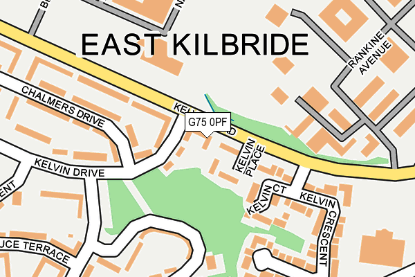 G75 0PF map - OS OpenMap – Local (Ordnance Survey)