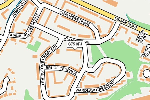 G75 0PJ map - OS OpenMap – Local (Ordnance Survey)
