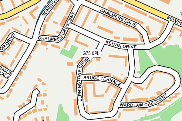G75 0PL map - OS OpenMap – Local (Ordnance Survey)