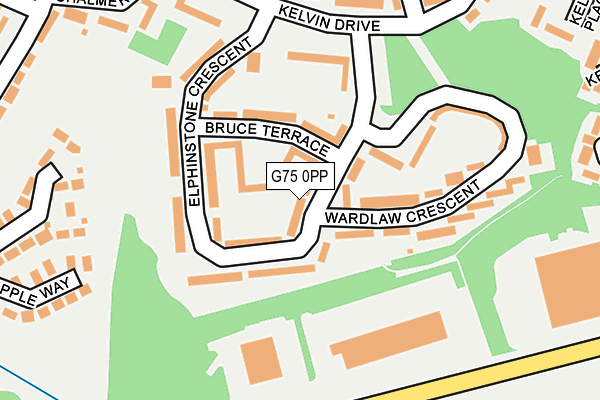 G75 0PP map - OS OpenMap – Local (Ordnance Survey)