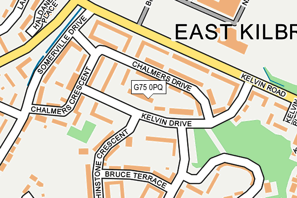 G75 0PQ map - OS OpenMap – Local (Ordnance Survey)