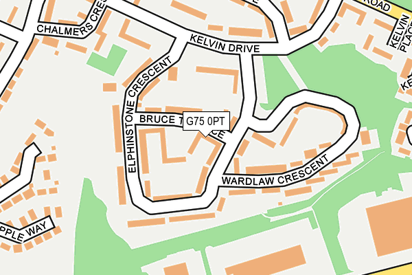 G75 0PT map - OS OpenMap – Local (Ordnance Survey)