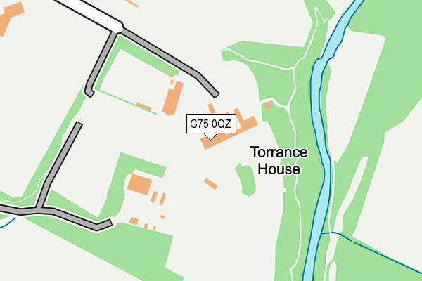 G75 0QZ map - OS OpenMap – Local (Ordnance Survey)