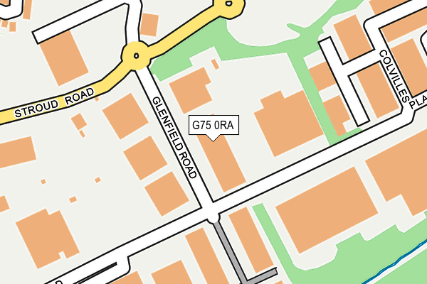G75 0RA map - OS OpenMap – Local (Ordnance Survey)