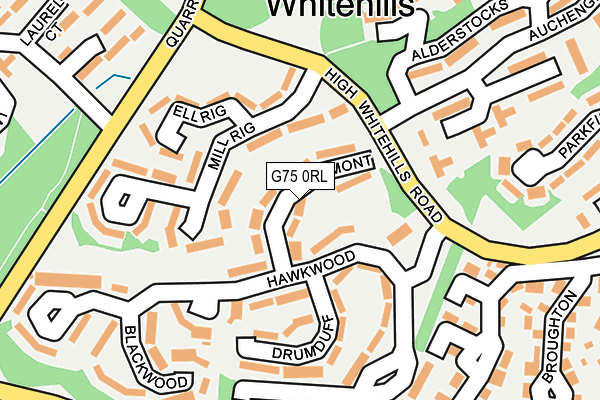 G75 0RL map - OS OpenMap – Local (Ordnance Survey)