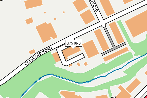 G75 0RS map - OS OpenMap – Local (Ordnance Survey)