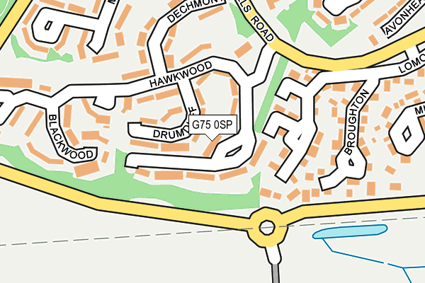 G75 0SP map - OS OpenMap – Local (Ordnance Survey)