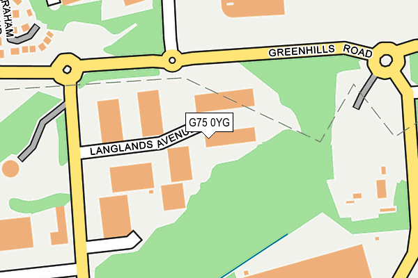 G75 0YG map - OS OpenMap – Local (Ordnance Survey)