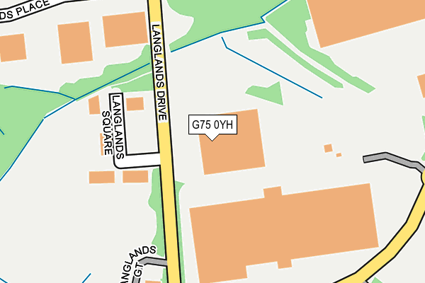 G75 0YH map - OS OpenMap – Local (Ordnance Survey)