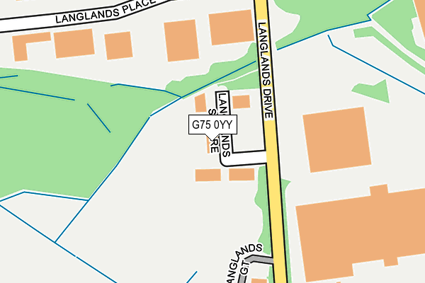 G75 0YY map - OS OpenMap – Local (Ordnance Survey)