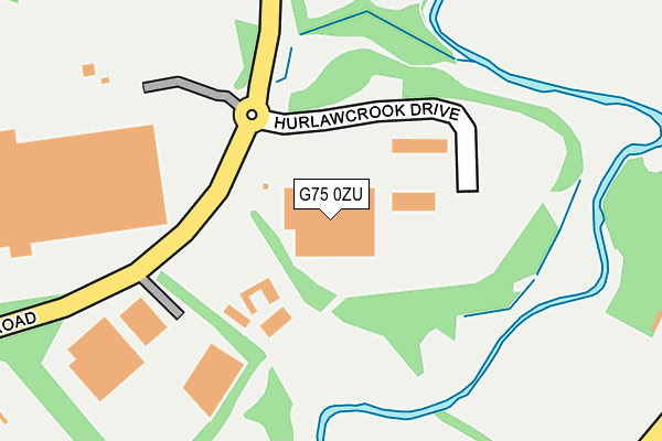 G75 0ZU map - OS OpenMap – Local (Ordnance Survey)