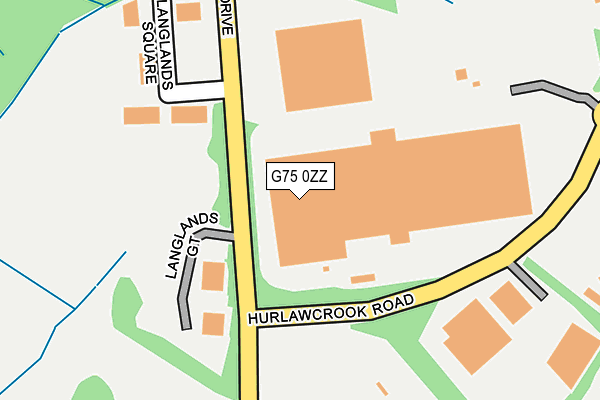 G75 0ZZ map - OS OpenMap – Local (Ordnance Survey)