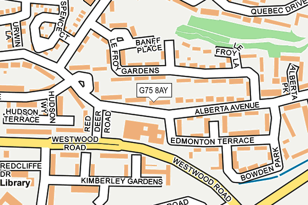 G75 8AY map - OS OpenMap – Local (Ordnance Survey)