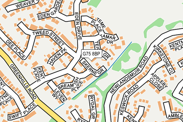 G75 8BP map - OS OpenMap – Local (Ordnance Survey)