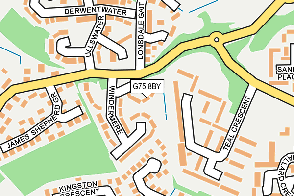 G75 8BY map - OS OpenMap – Local (Ordnance Survey)