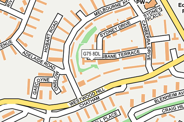 G75 8DL map - OS OpenMap – Local (Ordnance Survey)