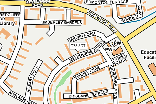 G75 8DT map - OS OpenMap – Local (Ordnance Survey)