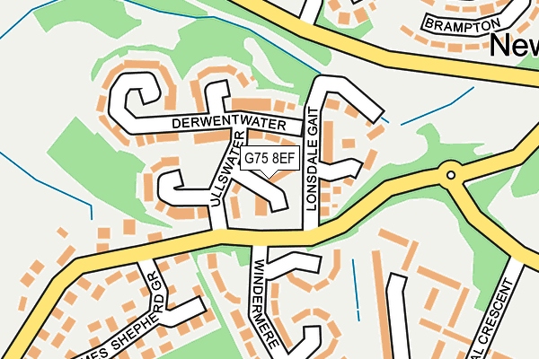 G75 8EF map - OS OpenMap – Local (Ordnance Survey)