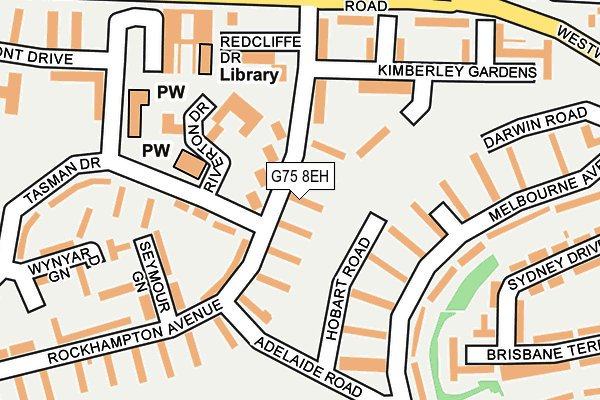 G75 8EH map - OS OpenMap – Local (Ordnance Survey)