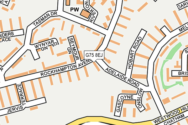 G75 8EJ map - OS OpenMap – Local (Ordnance Survey)