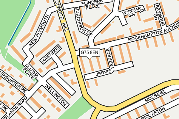G75 8EN map - OS OpenMap – Local (Ordnance Survey)