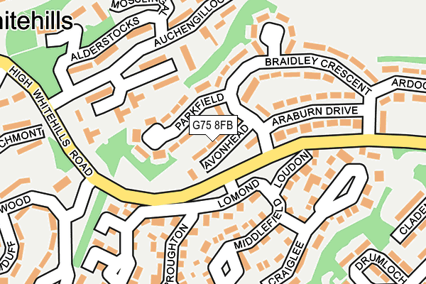 G75 8FB map - OS OpenMap – Local (Ordnance Survey)