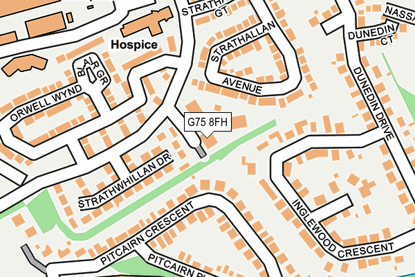 G75 8FH map - OS OpenMap – Local (Ordnance Survey)