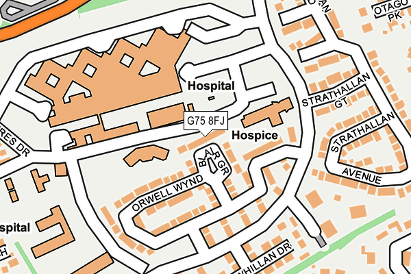 G75 8FJ map - OS OpenMap – Local (Ordnance Survey)