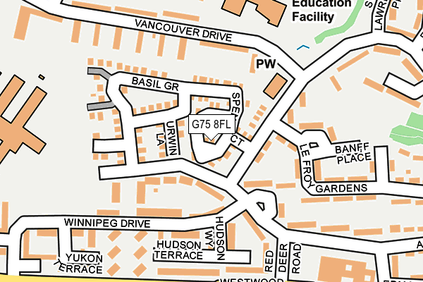 G75 8FL map - OS OpenMap – Local (Ordnance Survey)