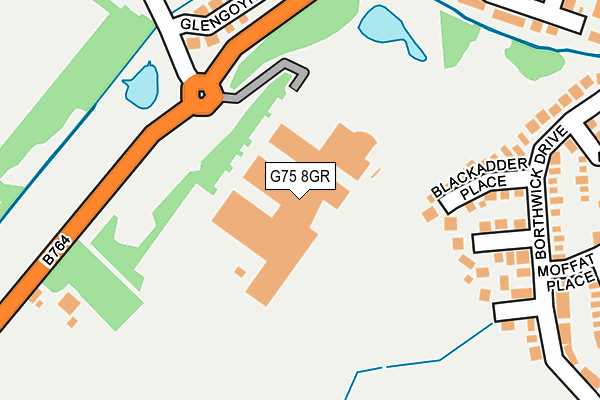 G75 8GR map - OS OpenMap – Local (Ordnance Survey)