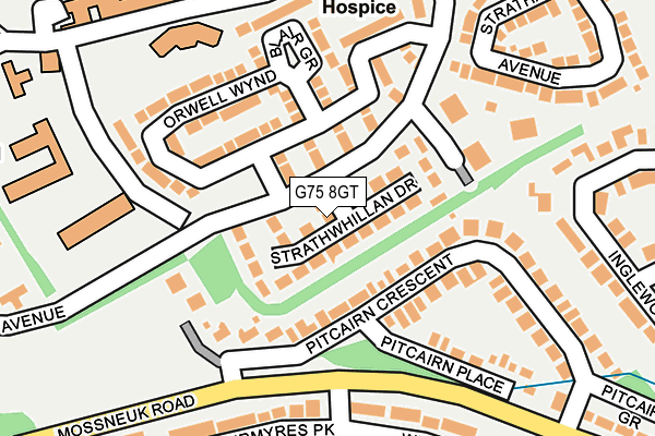 G75 8GT map - OS OpenMap – Local (Ordnance Survey)