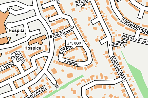 G75 8GX map - OS OpenMap – Local (Ordnance Survey)