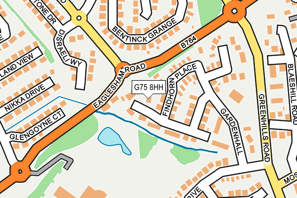 G75 8HH map - OS OpenMap – Local (Ordnance Survey)