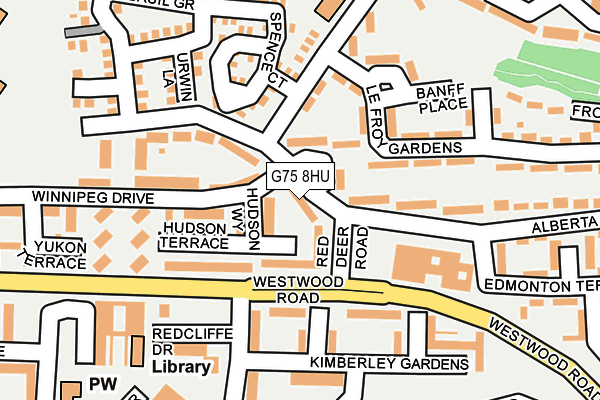 G75 8HU map - OS OpenMap – Local (Ordnance Survey)