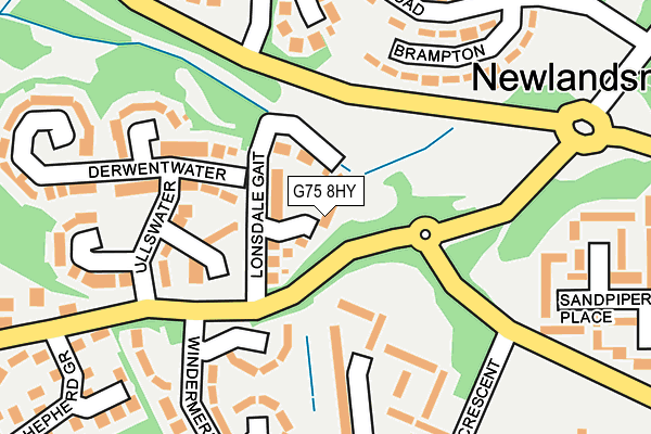 G75 8HY map - OS OpenMap – Local (Ordnance Survey)