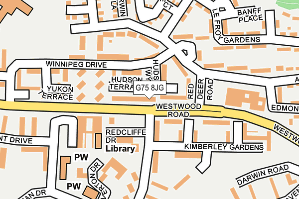 G75 8JG map - OS OpenMap – Local (Ordnance Survey)