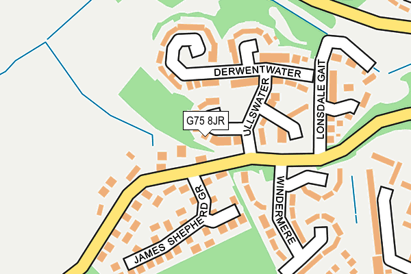G75 8JR map - OS OpenMap – Local (Ordnance Survey)