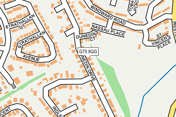 G75 8QG map - OS OpenMap – Local (Ordnance Survey)