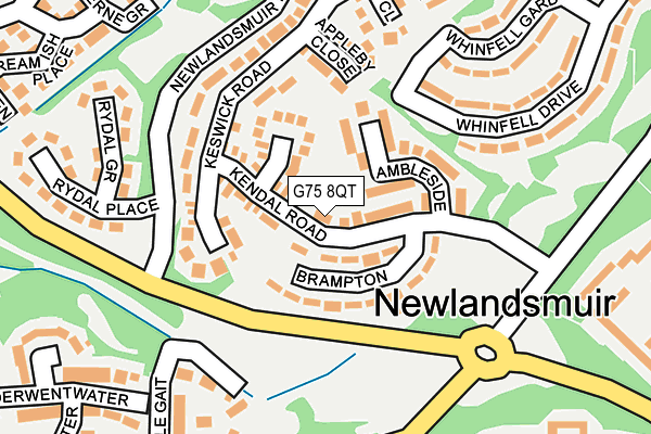 G75 8QT map - OS OpenMap – Local (Ordnance Survey)